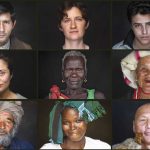 Mosaïque de visage issue du film HUMAN (c) Fondation GoodPlanet