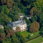 vue aérienne du domaine de longchamp