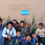 Élèves de l’école devant leur nouvelle classe © Fondation GoodPlanet