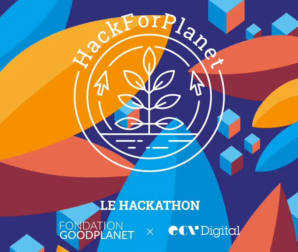 HackforPlanet par la Fondation GoodPlanet et l'ECV-Digital-affiche-carre-Hackathon Nature Conservation Vie Sauvage