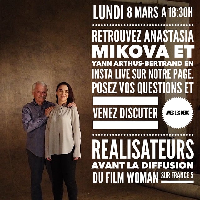 Live avec Anastasia Mikova et Yann Arthus Bertrand