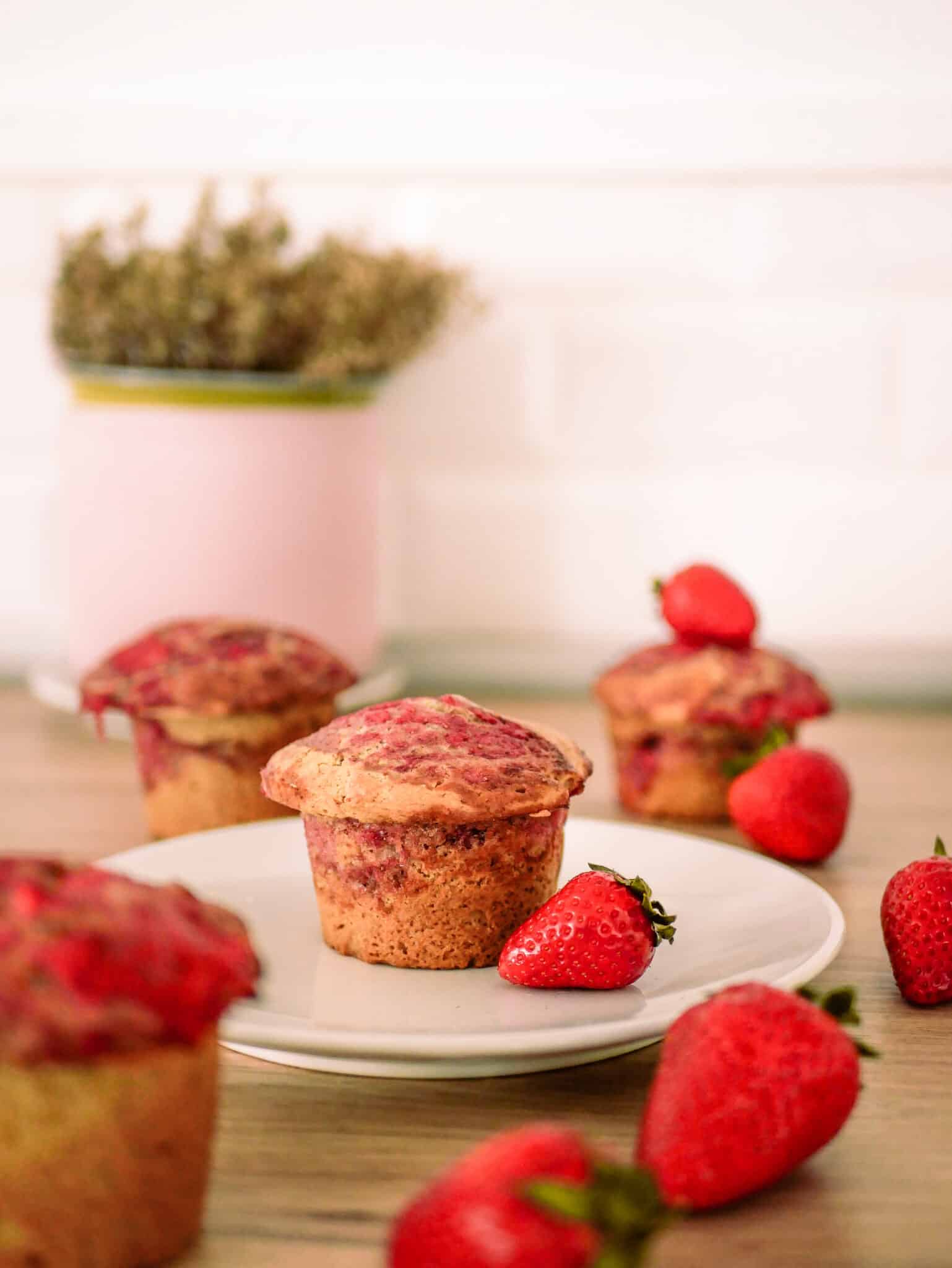 Gâteau marbré aux fraises, recette GoodPlanet antigaspi