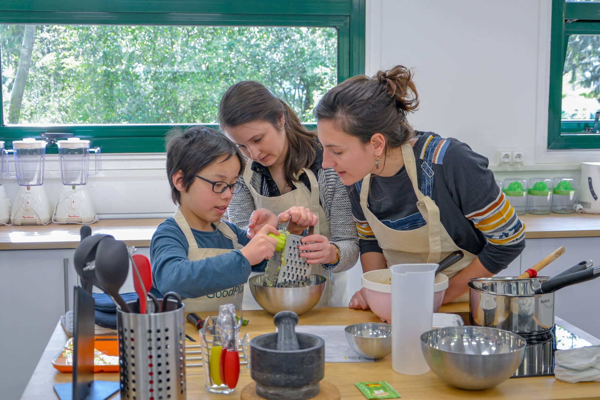 Cours de cuisine à l'Ecole GoodPlanet