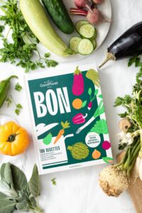 Couverture livre de recette BON de la Fondation GoodPlanet Marabout